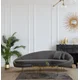 Atelier del Sofa Trosed Eses 255x85x120cm Tamnosivi