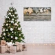 tulup.si Slika na akrilnem steklu Božično drevo Božič darila Ornament 140x70 cm
