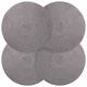 vidaXL Placemeti iz jute 4 pcs Siva O 30 cm 100% Tossa juta
