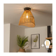 Brilagi - LED plafonski luster CERIA BOHO 1xE27/40W/230V prečnik 30 cm braon