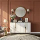 HANAH HOME Konzola Meyra 120 White Gold
