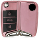 Etui za avtomobilske ključe za VW Golf 7 Mk7 - roza