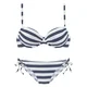 VENICE BEACH Bikini mornarska / bela