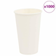 Vidaxl vidaXL Papirnati kozarci, 1000 kosov, 450 ml, beli