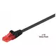 MicroConnect U/UTP CAT6 2M črne barve 10 kosov