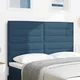 Vidaxl Vzglavje Modra 144 cm blago