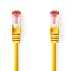 Nedis Omrežni kabel CAT6 | RJ45 moški | RJ45 moški | S/FTP | 1,50 m | Okrogla | LSZH | Rumena | Oznaka
