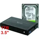 Gembird HDD 3.5 1TB SET USB 3.0 SATA eksterno kuciste + 1TB WD10EURX WD/ EE3-U3S-3 (3999)