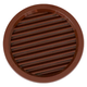 HACO Prezračevalna rešetka Circular ventilation grille with VM mesh, ? 140 mm, brown 0404