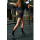 Trendyol Black Recovery Waist Reflective Print Detailed Extra Short Knitted Sports Shorts Leggings