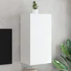 vidaXL Stenska TV omarica z LED lučkami bela 40,5x35x80 cm