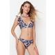 Trendyol Leaf Patterned Bikini Bottoms