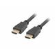 LANBERG High Speed HDMI 1.4 + Ethernet kabel, 4K@30Hz, CCS, M/M, dužina 1m, crni, pozlaćeni konektori