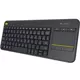 Logitech K400 Plus Wireless Touch US crna tastatura