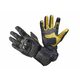 Cappa Racing Moške usnjene motoristične rokavice SOCHI, dolge, črna/črno-rumena M