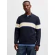 JACK & JONES Pulover JORFREDERIKSBERG modra / mornarska / bela