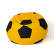 Soccer Sako bag pouffe yellow-black XXL 140 cm