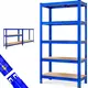 Regal za težke obremenitve HEAVY, maks. 875kg, 90x40x180cm, moder Monzana