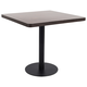vidaXL Bistro miza temno rjava 80x80 cm mediapan