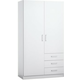 Ormar FANDRUP 97x176 2 vrata 3 fioke bela