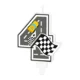 Svečka za torto številka 4 Race On
