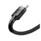 USB kabel Baseus Cafule Type-C na Type-C 3A 1m sivo crni