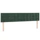 vidaXL vidaXL Posteljno vzglavje 2 kosa temno zeleno 100x5x78/88 cm žamet, (20952274)