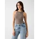 Guess Majica 180724 Rjava Classic Fit
