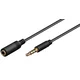 MicroConnect Avdio 3,5mm podaljševalni kabel, 1m Minijack, tanek, črn