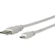 MicroConnect Kabel USB A - USB Micro B, Version 2.0 Siv, 3m