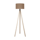 Duolla - Podna lampa 1xE27/60W/230V prečnik 44 cm braon/bež