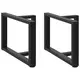 Vidaxl vidaXL Noge za klubsko mizico, 2 kosa, črne, 70x25x(42-43) cm, jeklo
