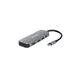 D-Link DUB-2325 USB-C Hub s čitalnikom kartic, sivi