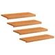 vidaXL Stopnice 4 kos 80 x 30 x 2 cm Svetlo rjava Trda bukovina