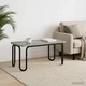 vidaXL Klubska miza Siva Sonoma 79,5 x 40 x 36 cm Inženirski les
