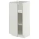 METOD Podni element s policama, bela/Aspudden svetlosiva, 40x37 cm