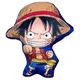 Northix One Piece D Luffy 3D blazina, mehka plišasta blazina, 40 cm