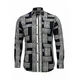 Radwa Srajca Mens Viscose multicolor pattern shirt črna