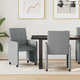 vidaXL Jedilni stoli s kolesi 2 pcs Svetlo siva 58 x 65 x 94 cm blago