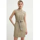 Obleka G-Star Raw bež barva, D24624-D522