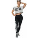 Nebbia Oversized Crop Top Game On White S Majica za fitnes