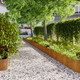 Robniki za trato 10 kosov 25x103 cm prilagodljivi corten jeklo
