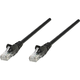 Intellinet RJ45 omrežni priključni kabel CAT 5e U/UTP [1x RJ45-vtič - 1x RJ45-vtič] 1 m črn Intellinet