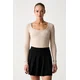 Guess Bluza V4BP07 K8RT2 Bež Slim Fit