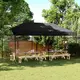 vidaXL Zabavni šotor Črna 292 x 580 x 315 cm Oxford tkanina