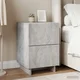 vidaXL Nočna omarica Betonsko siva 33,5 x 34,5 x 50 cm Inženirski les