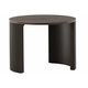Klubska mizica Dallas 3229 Rjava, 45cm, Naravni furnir, MDF plošča, Okrogla