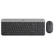 Brezžična tipkovnica in miška LOGITECH MK470 (komplet) - Grafitna (920-009264)