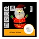Aigostar - LED Božićna dekoracija za spoljašnju upotrebu 50xLED/3xAA 0,7m IP44 toplo svetlo Santa Claus