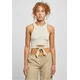 Womens Cropped Knot Top Softseagrass